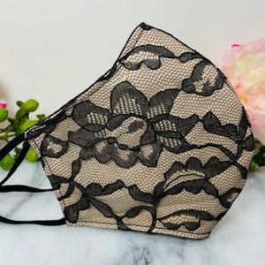 3/$20 Lace Cotton Triple Layer Handmade Face mask